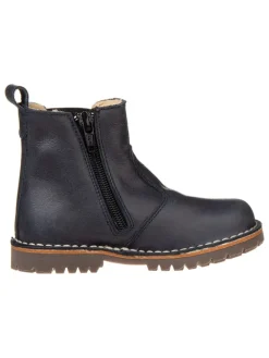 POM POM Stiefeletten·Chelsea Boots^Leder-Chelsea-Boots in Dunkelblau