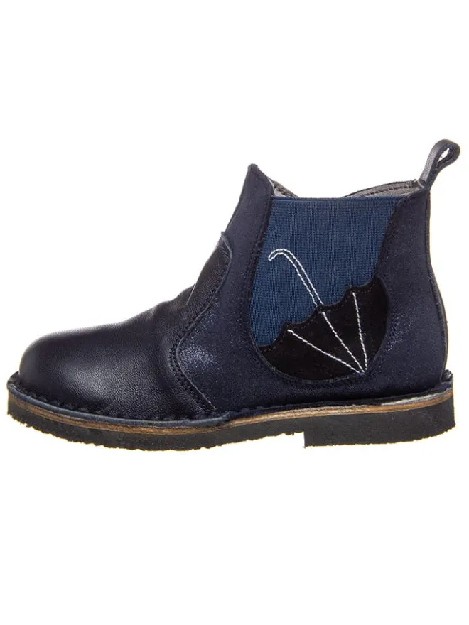 kmins Stiefeletten·Chelsea Boots^Leder-Chelsea-Boots in Dunkelblau
