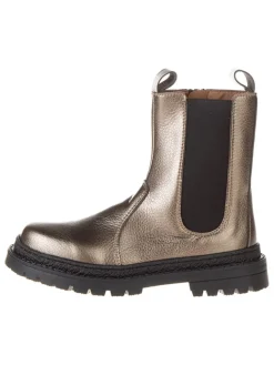 lamino Stiefeletten·Chelsea Boots^Leder-Chelsea-Boots in Gold