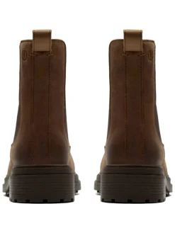 Leder-Chelsea-Boots in Hellbraun><noscript><img width=