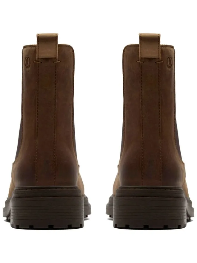 Leder-Chelsea-Boots in Hellbraun>Clarks Clearance