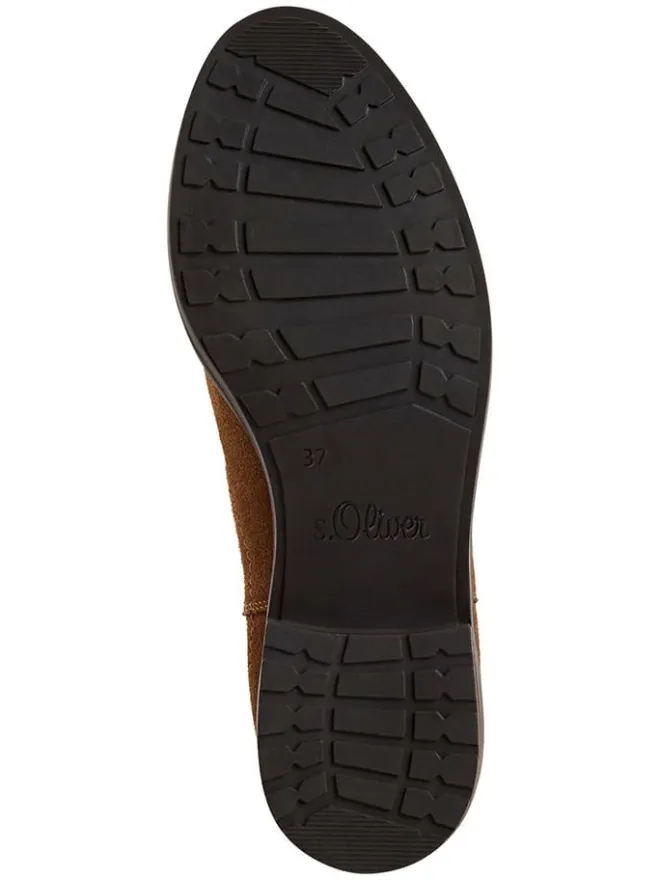 Leder-Chelsea-Boots in Hellbraun>s.Oliver Hot