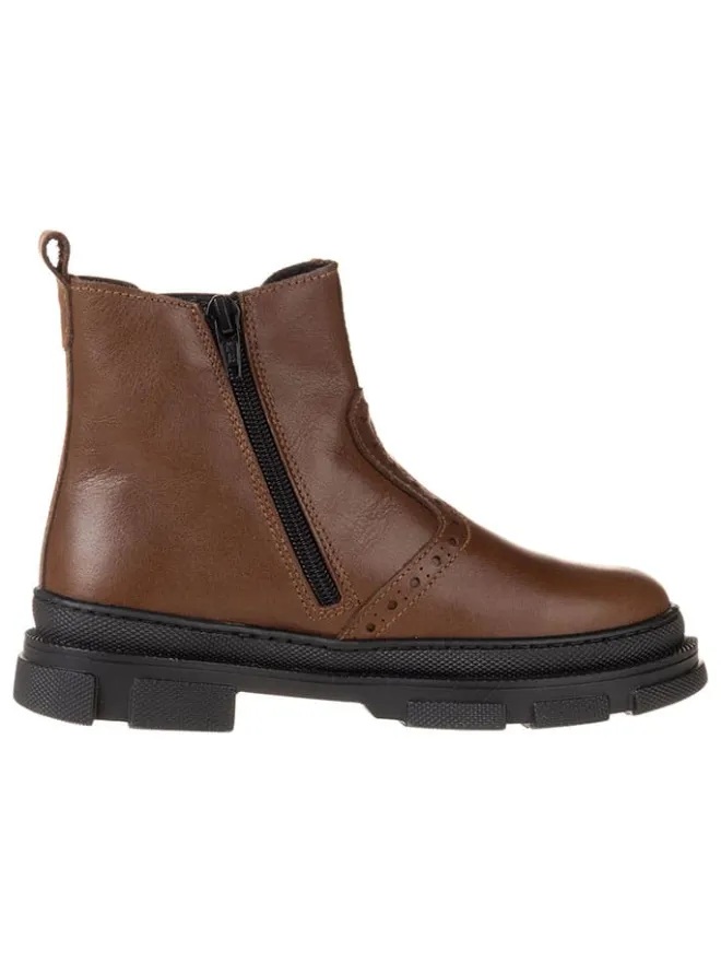 lamino Stiefeletten·Chelsea Boots^Leder-Chelsea-Boots in Hellbraun