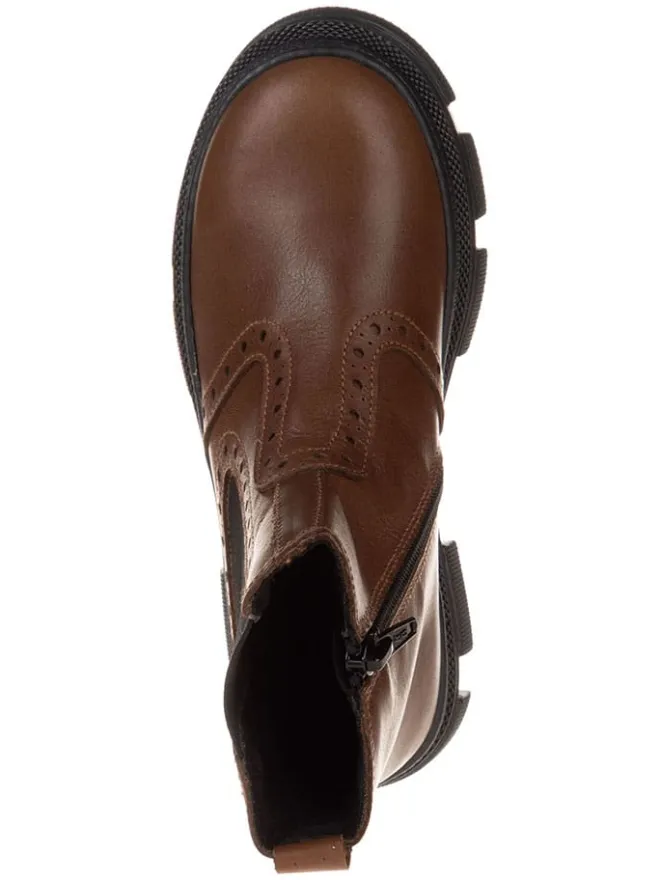lamino Stiefeletten·Chelsea Boots^Leder-Chelsea-Boots in Hellbraun