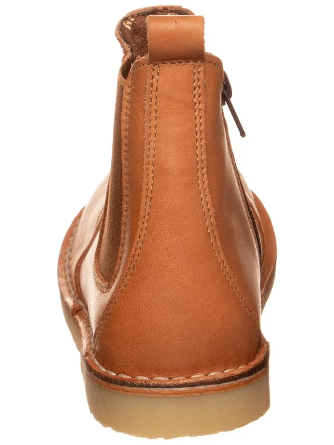 kmins Stiefeletten·Chelsea Boots^Leder-Chelsea-Boots in Hellbraun