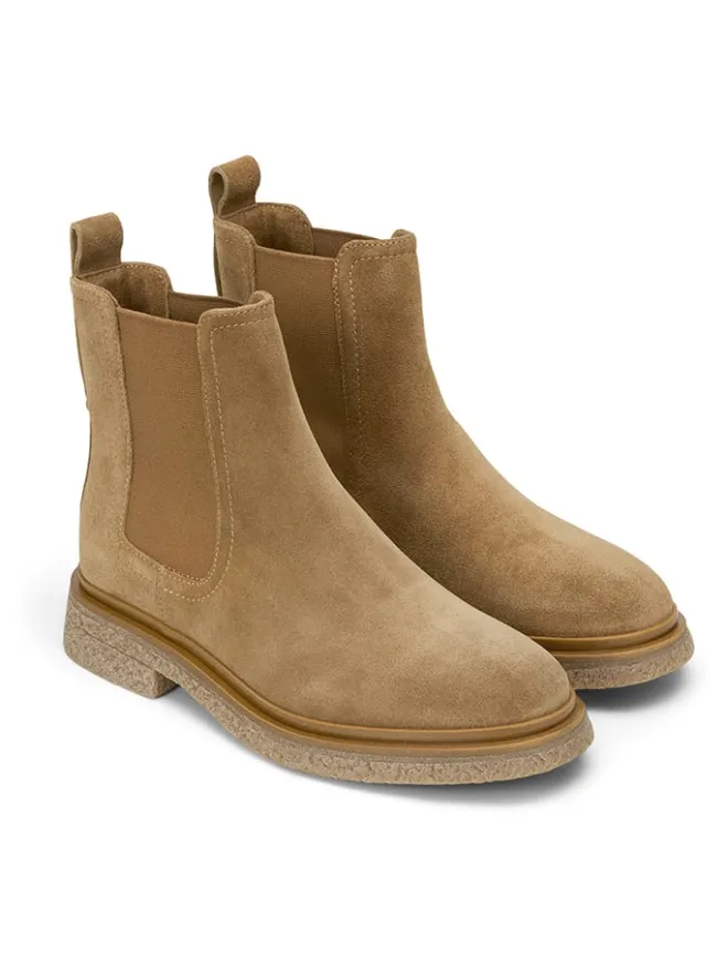 Leder-Chelsea-Boots in Hellbraun>Marc O'Polo Shoes Outlet