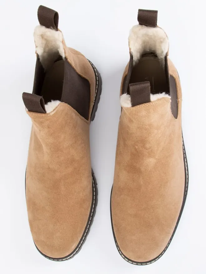 Leder-Chelsea-Boots in Hellbraun>PAUL VESTERBRO Online