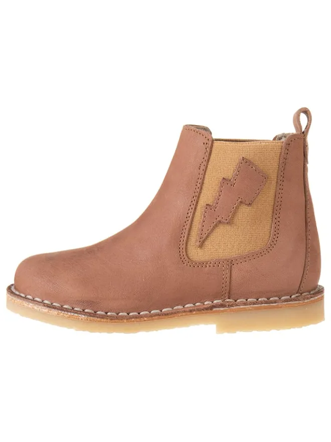 kmins Stiefeletten·Chelsea Boots^Leder-Chelsea-Boots in Hellbraun