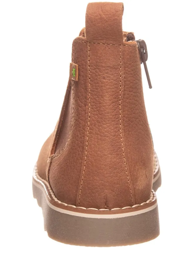 El Naturalista Stiefeletten·Chelsea Boots^Leder-Chelsea-Boots in Hellbraun