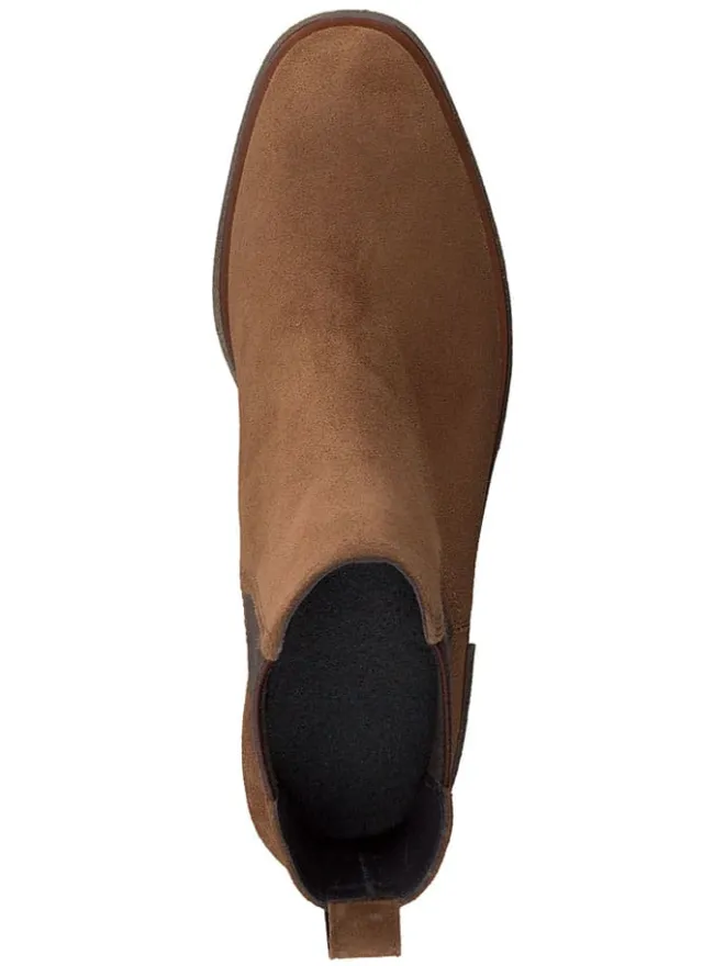 Leder-Chelsea-Boots in Hellbraun>Paul Green Outlet
