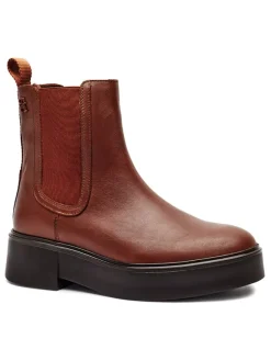 Leder-Chelsea-Boots in Hellbraun>Tommy Hilfiger Shoes Online