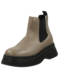 Leder-Chelsea-Boots in Hellbraun/ Schwarz>Steve Madden Online