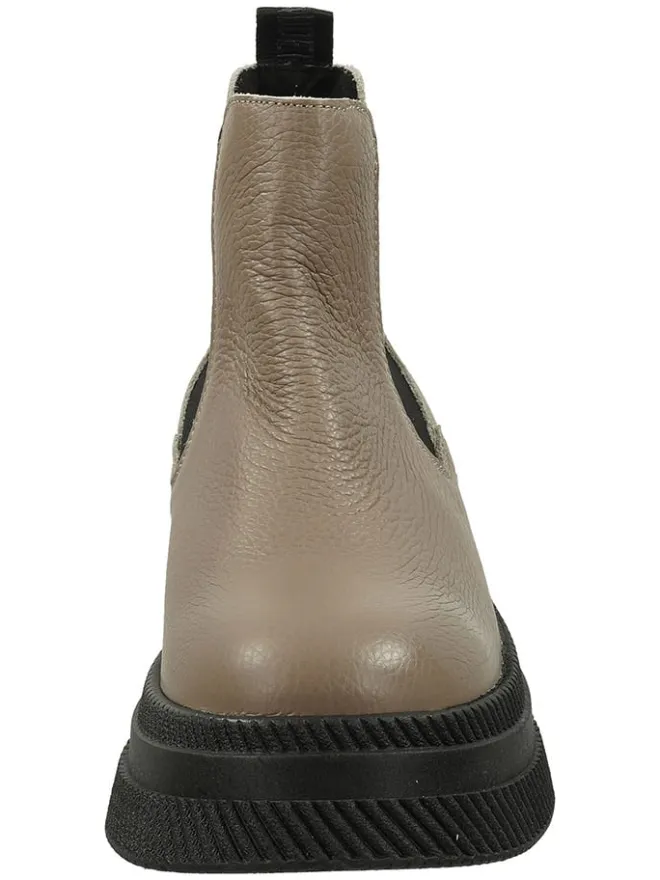 Leder-Chelsea-Boots in Hellbraun/ Schwarz>Steve Madden Online