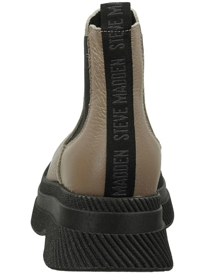 Leder-Chelsea-Boots in Hellbraun/ Schwarz>Steve Madden Online