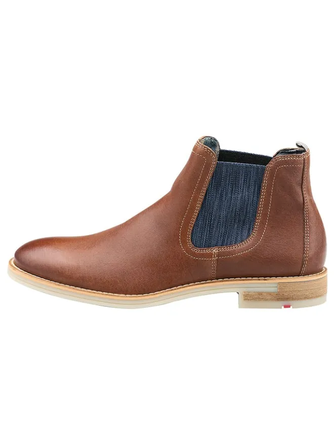 Leder-Chelsea-Boots in Hellbraun>LLOYD Outlet