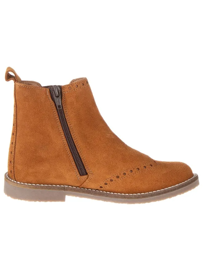Leder-Chelsea-Boots in Hellbraun>lamino Best