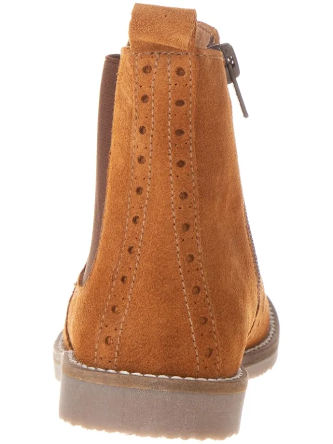 Leder-Chelsea-Boots in Hellbraun>lamino Best