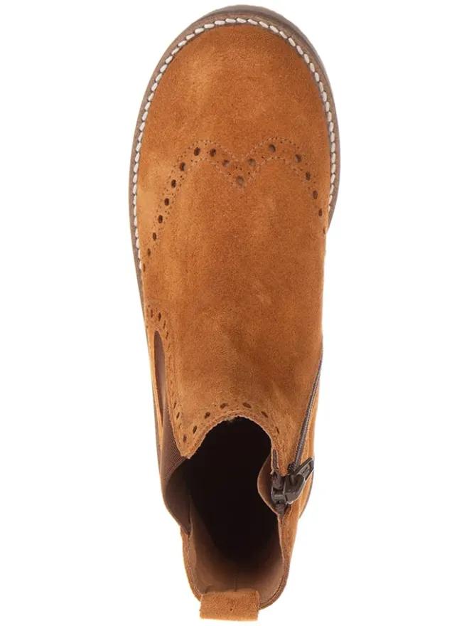 Leder-Chelsea-Boots in Hellbraun>lamino Best