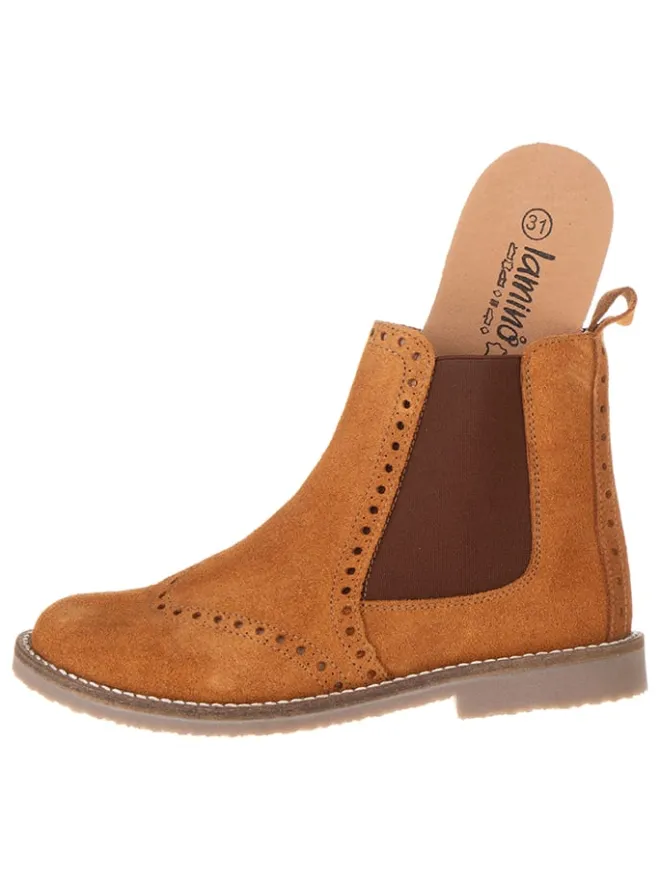 Leder-Chelsea-Boots in Hellbraun>lamino Best