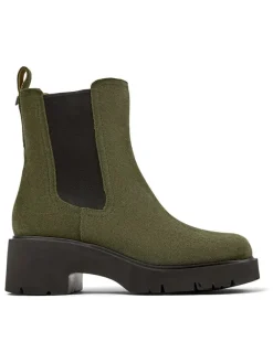 Leder-Chelsea-Boots in Khaki>Camper Hot