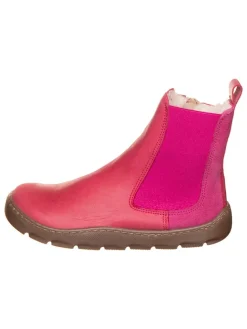 Leder-Chelsea-Boots in Pink>POM POM Clearance