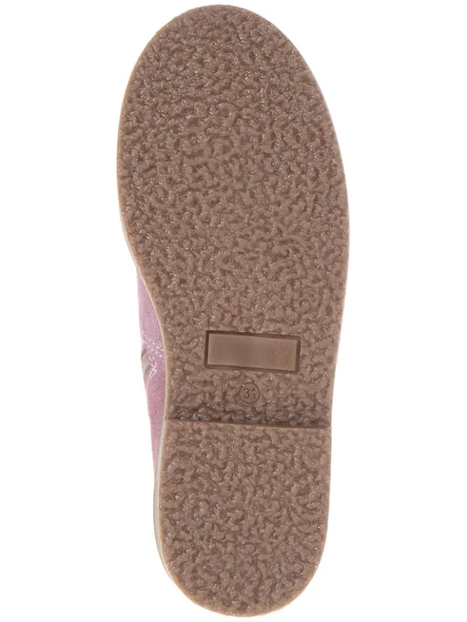 Leder-Chelsea-Boots in Rosa>lamino Online