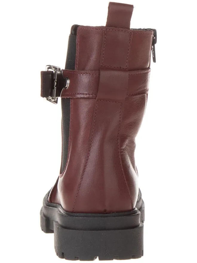 lamino Stiefeletten·Chelsea Boots^Leder-Chelsea-Boots in Rot