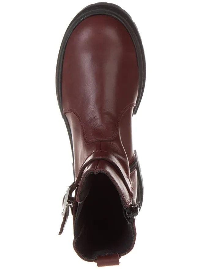 lamino Stiefeletten·Chelsea Boots^Leder-Chelsea-Boots in Rot