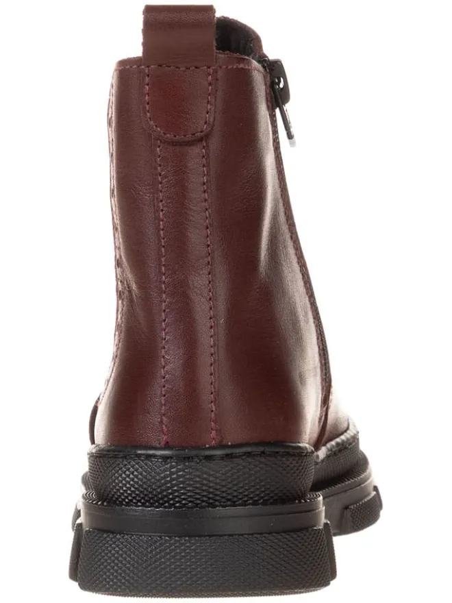 lamino Stiefeletten·Chelsea Boots^Leder-Chelsea-Boots in Rot