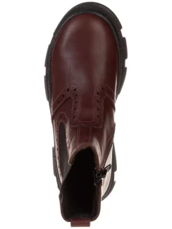 lamino Stiefeletten·Chelsea Boots^Leder-Chelsea-Boots in Rot