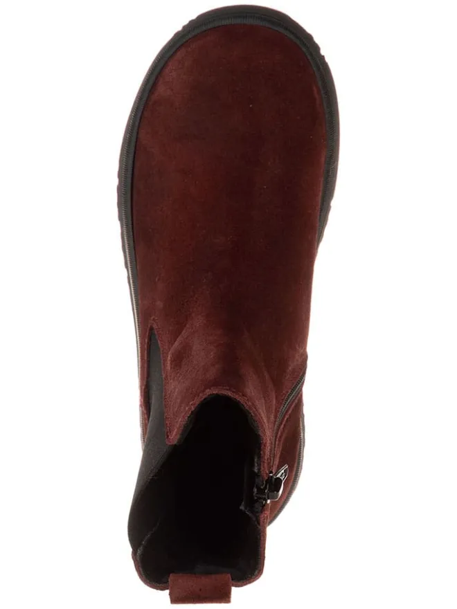 lamino Stiefeletten·Chelsea Boots^Leder-Chelsea-Boots in Rot