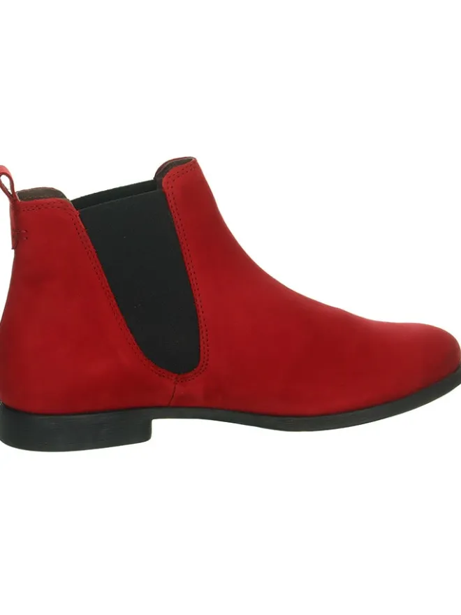 Think! Stiefeletten^Leder-Chelsea-Boots in Rot