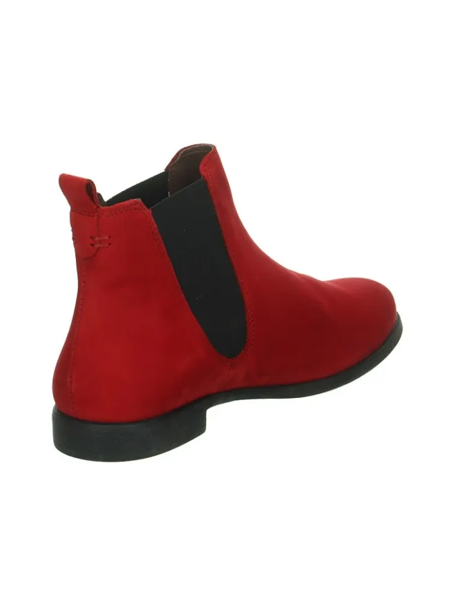 Think! Stiefeletten^Leder-Chelsea-Boots in Rot