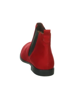 Think! Stiefeletten^Leder-Chelsea-Boots in Rot