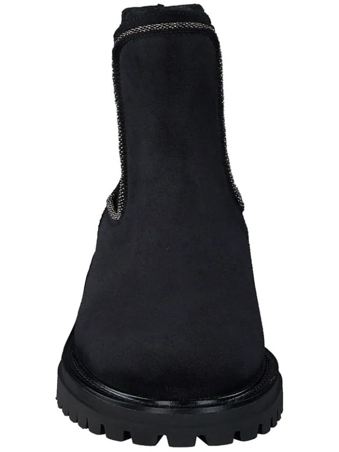 Paul Green Stiefeletten^Leder-Chelsea-Boots in Schwarz