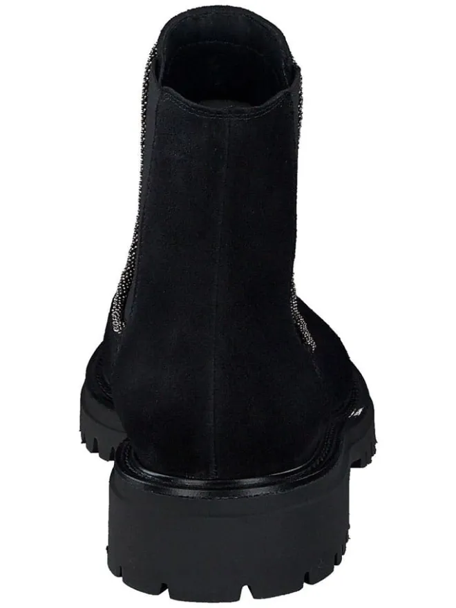 Paul Green Stiefeletten^Leder-Chelsea-Boots in Schwarz