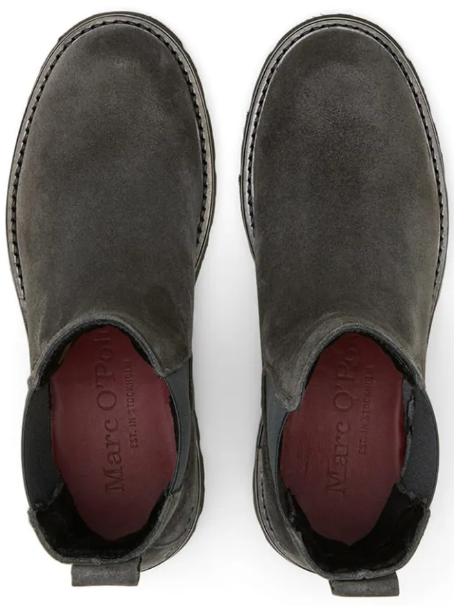Leder-Chelsea-Boots in Schwarz>Marc O'Polo Shoes Best