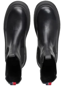 Tommy Hilfiger Shoes Stiefeletten^Leder-Chelsea-Boots in Schwarz