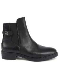 Tommy Hilfiger Shoes Stiefeletten^Leder-Chelsea-Boots in Schwarz