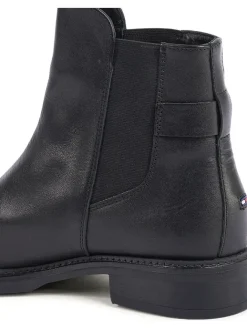 Tommy Hilfiger Shoes Stiefeletten^Leder-Chelsea-Boots in Schwarz