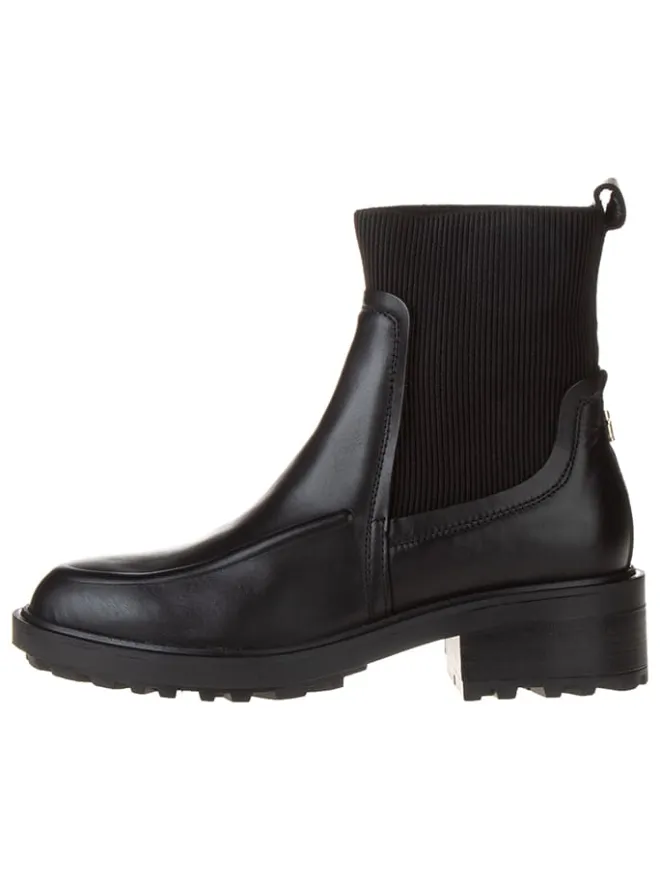 Leder-Chelsea-Boots in Schwarz>Tommy Hilfiger Shoes Outlet