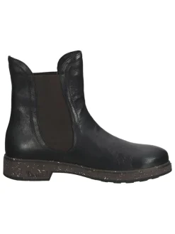 Leder-Chelsea-Boots in Schwarz><noscript><img width=