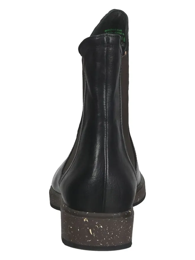 Leder-Chelsea-Boots in Schwarz>Think! Online