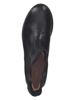 Leder-Chelsea-Boots in Schwarz><noscript><img width=