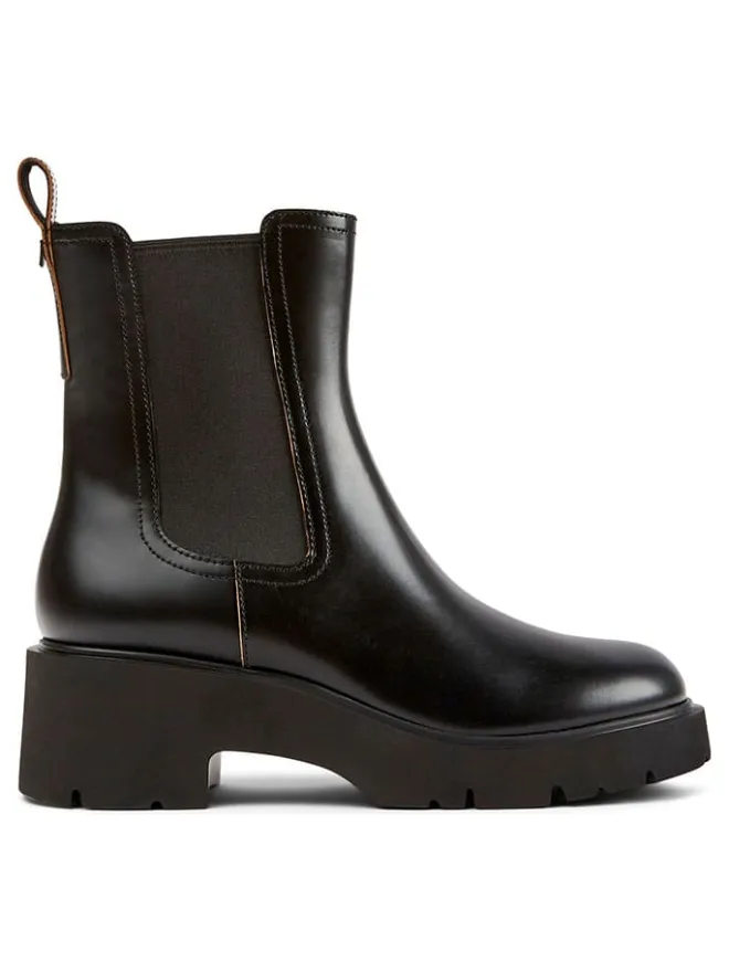 Leder-Chelsea-Boots in Schwarz>Camper Discount