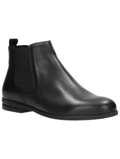 Wojas Stiefeletten^Leder-Chelsea-Boots in Schwarz