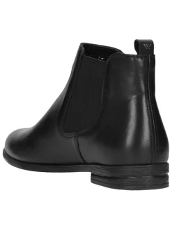 Wojas Stiefeletten^Leder-Chelsea-Boots in Schwarz