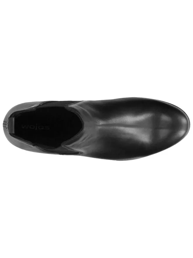 Wojas Stiefeletten^Leder-Chelsea-Boots in Schwarz