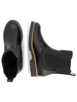 TRAVELIN' Stiefeletten^Leder-Chelsea-Boots in Schwarz