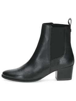 Leder-Chelsea-Boots in Schwarz>Caprice New